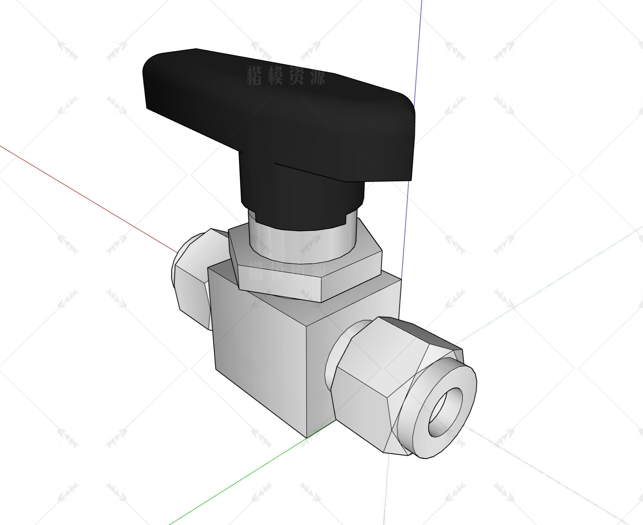 五金_电磁阀_阀门SU模型下载-1