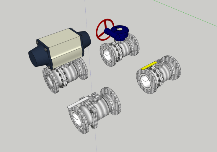 五金_电磁阀_阀门SU模型下载-1