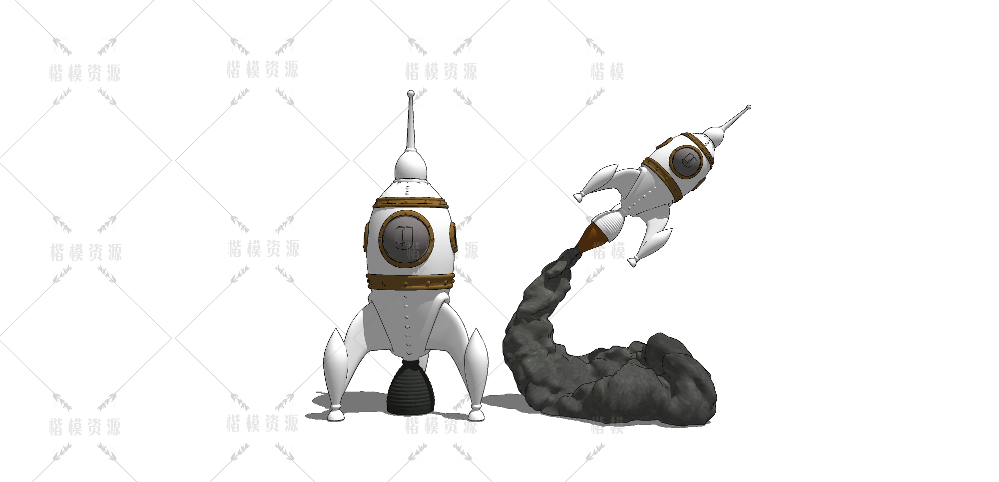 太空_航天_科幻儿童设备SU模型下载-1