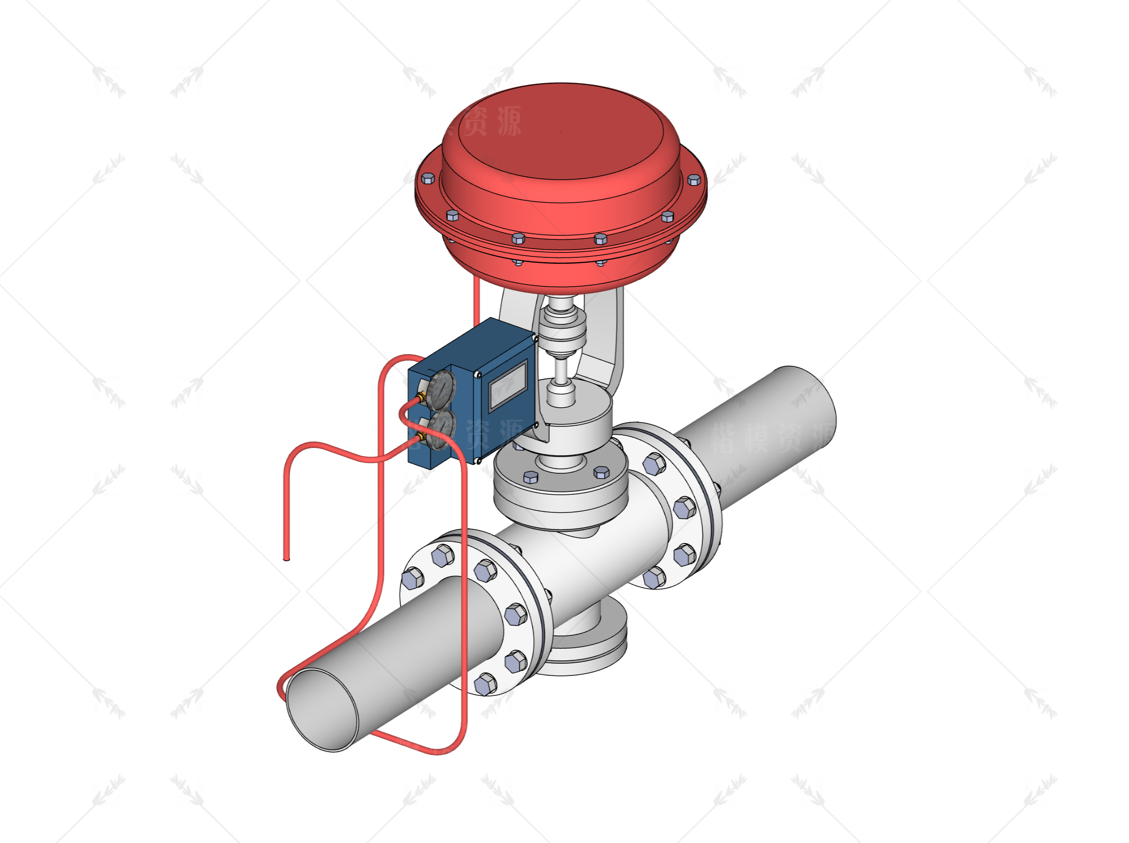五金_电磁阀_阀门SU模型下载-1