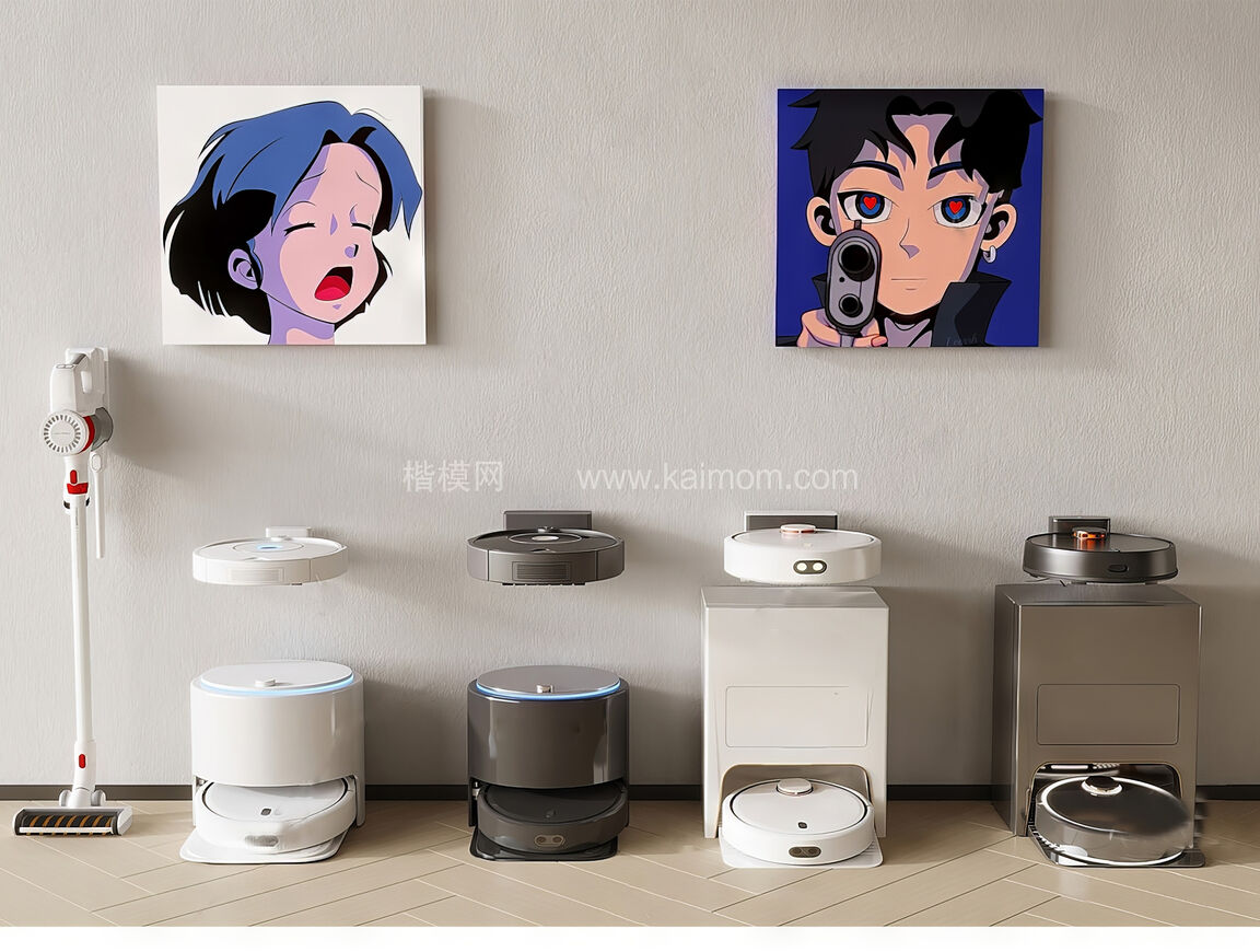 吸尘器_拖把_扫地机器人SU模型下载-1