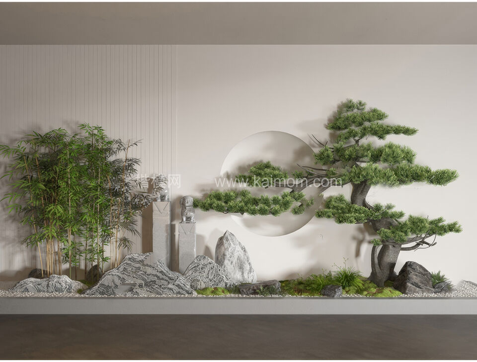 室内造景SU模型下载-1