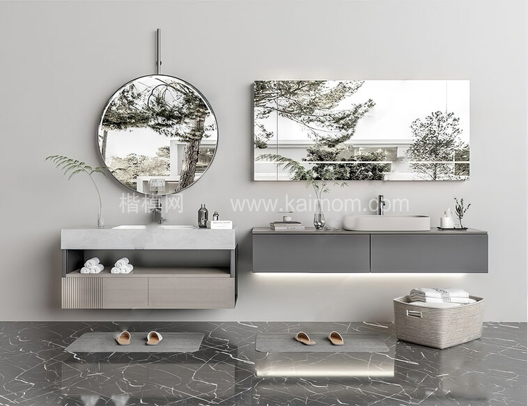 洗脸台_浴室柜SU模型下载-1