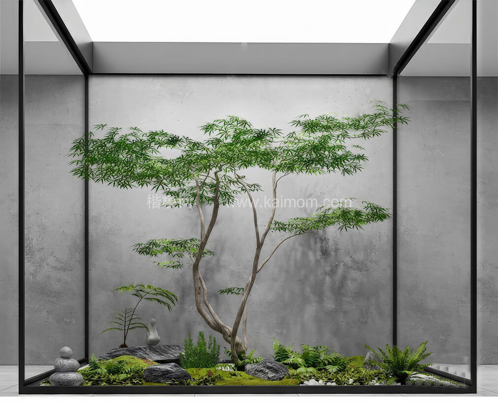 室内造景SU模型下载-1