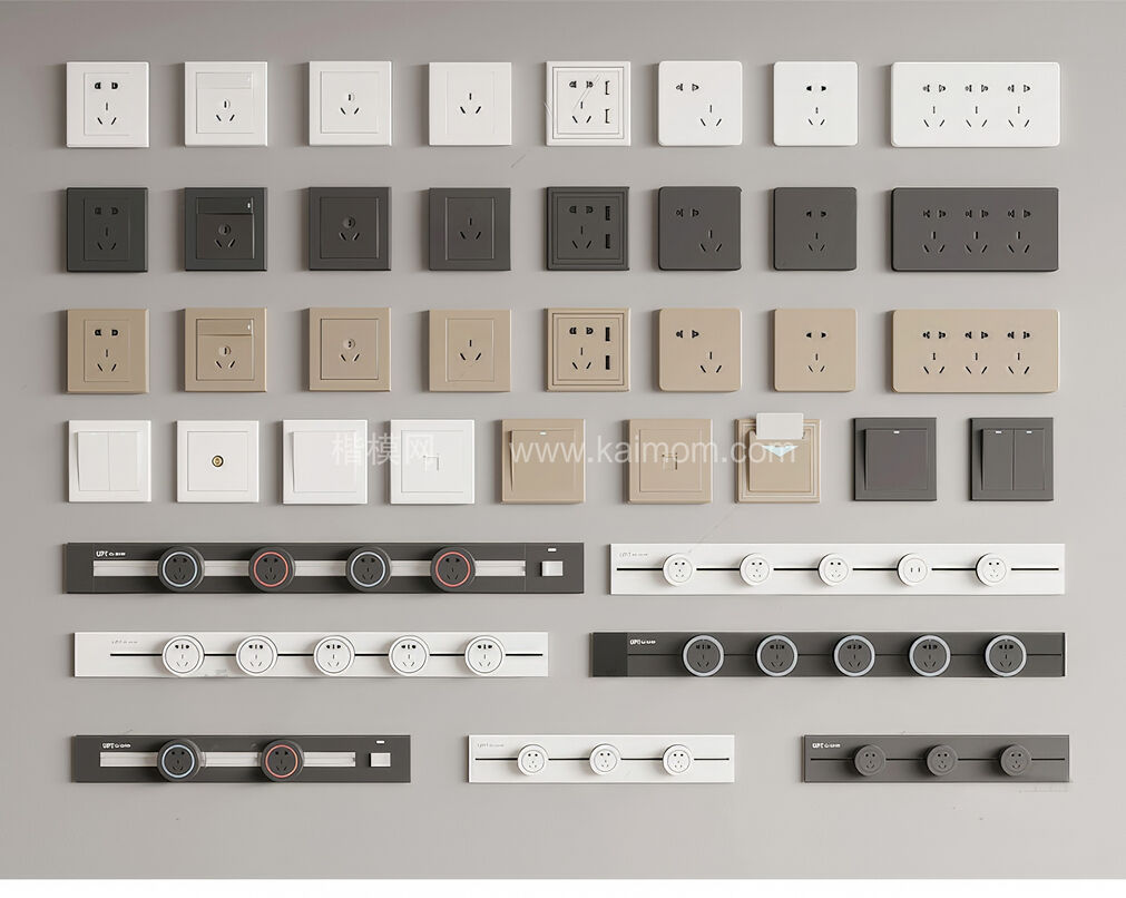 开关插座_可视对讲_电箱SU模型下载-1