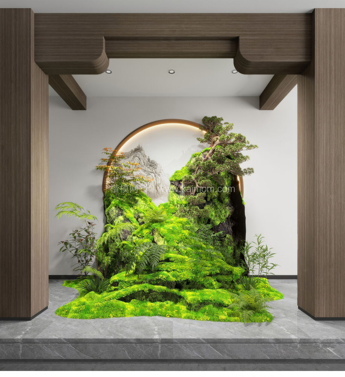 室内造景SU模型下载-1