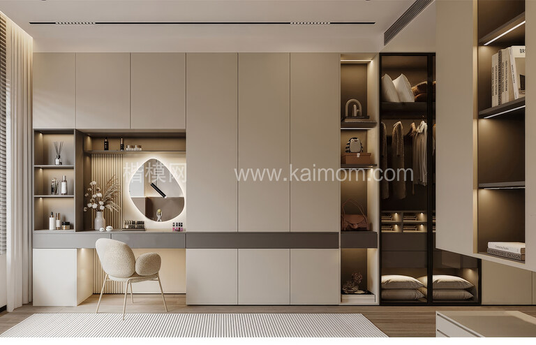 衣柜SU模型下载-1