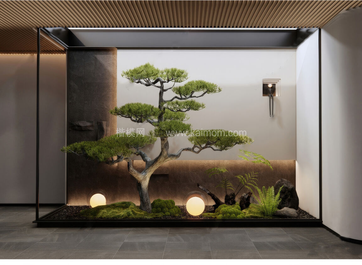 室内造景SU模型下载-1