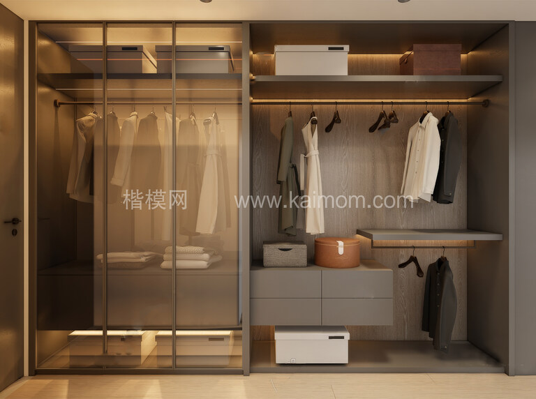 衣柜SU模型下载-1