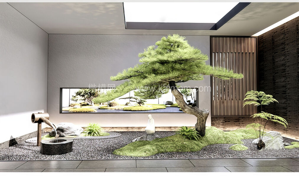 室内造景SU模型下载-1