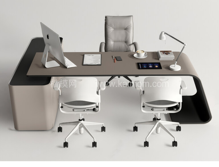 办公桌_办公椅SU模型下载-1