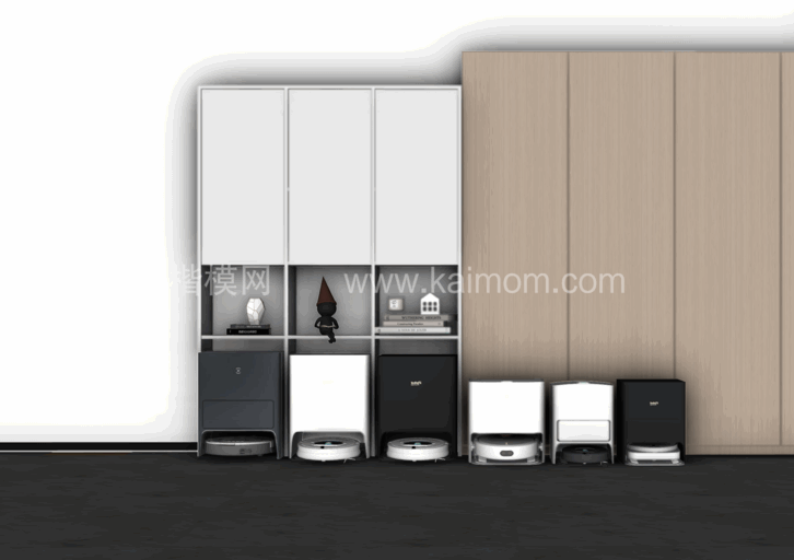 吸尘器_拖把_扫地机器人SU模型下载-1