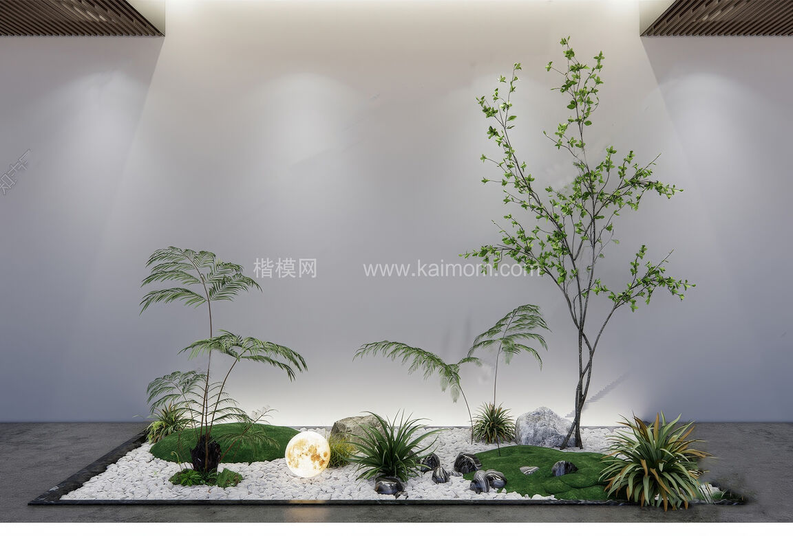 室内造景SU模型下载-1