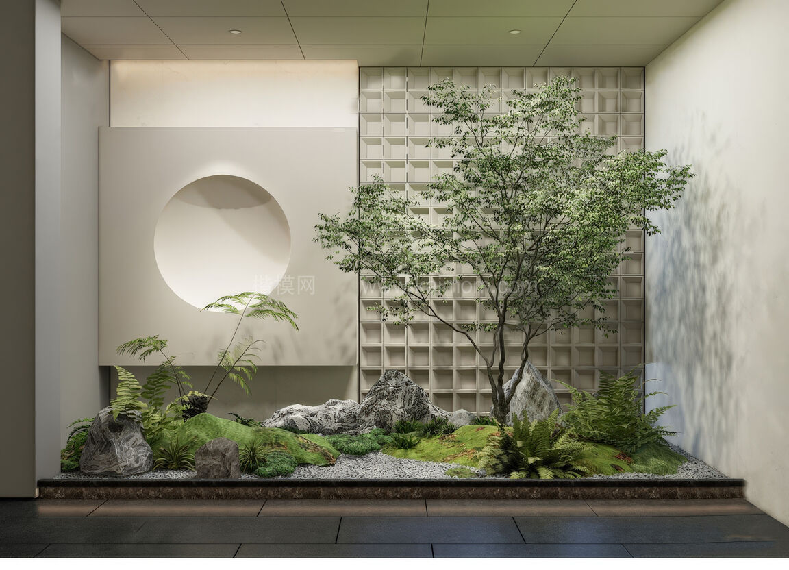 室内造景SU模型下载-1