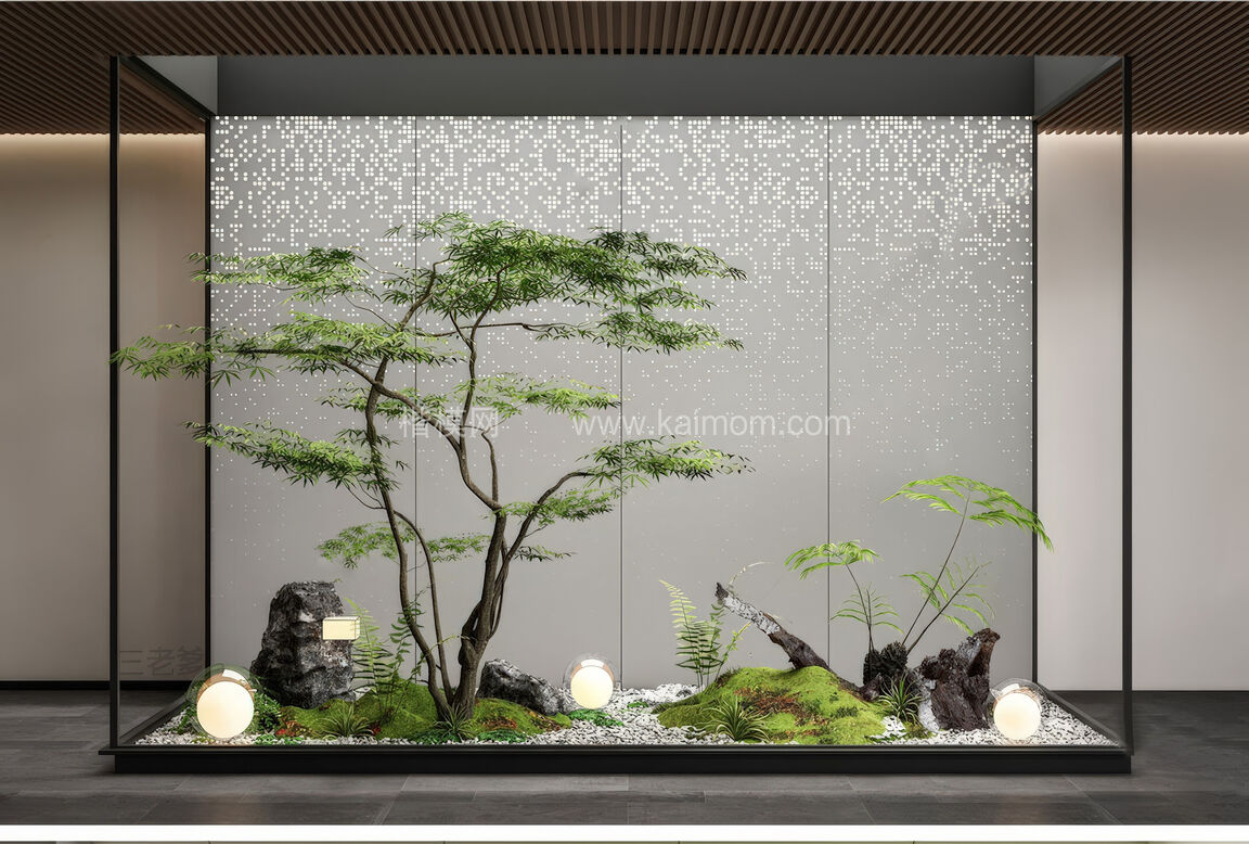 室内造景SU模型下载-1