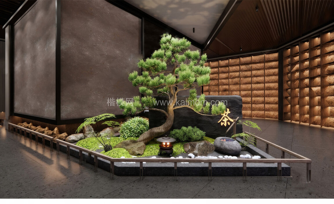 室内造景SU模型下载-1