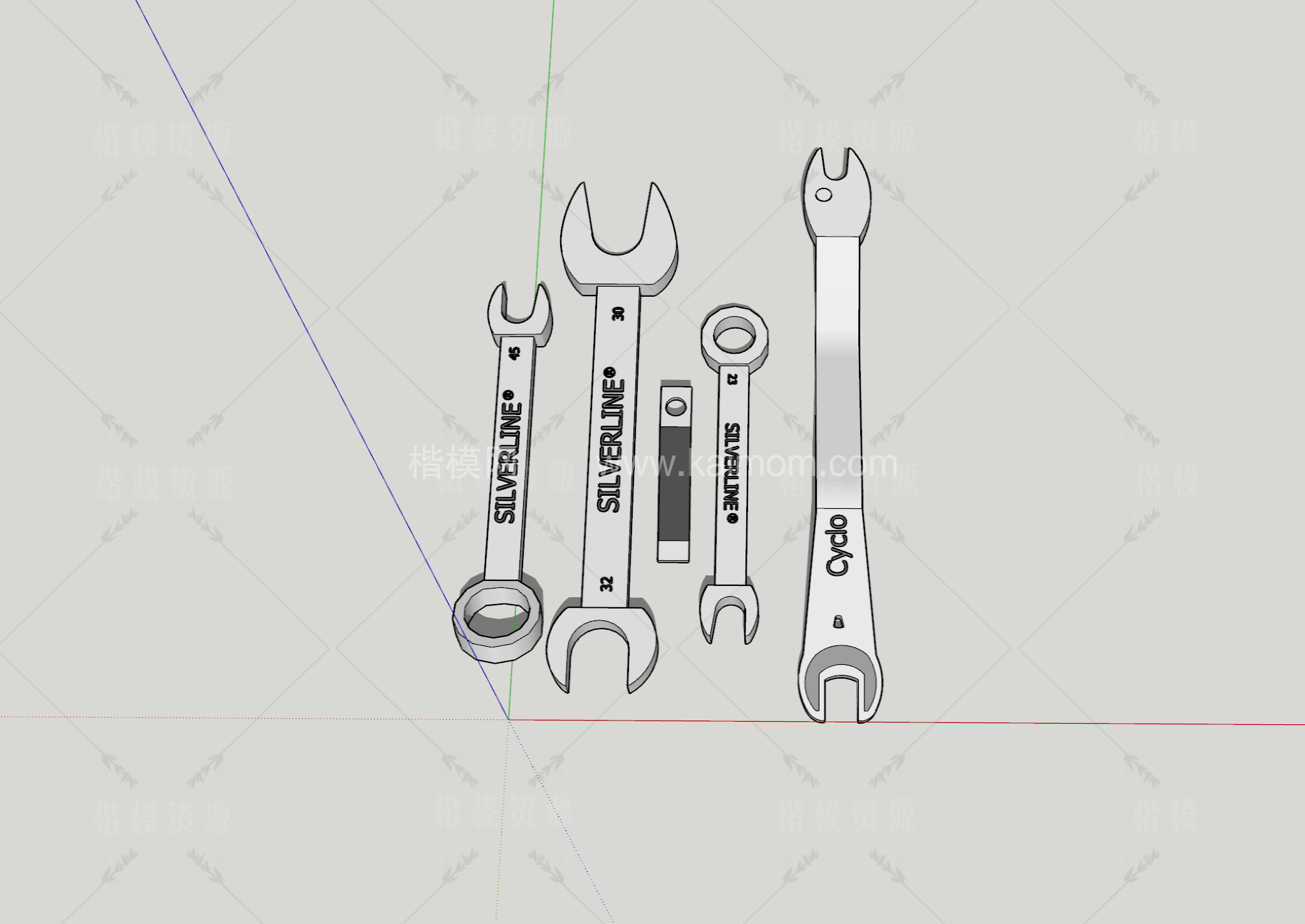工具_电动工具_扳手_电锯SU模型下载-1