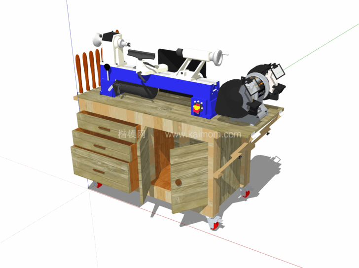 工具_电动工具_扳手_电锯SU模型下载-1