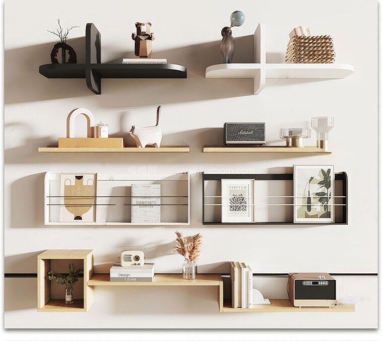 置物架SU模型下载-1