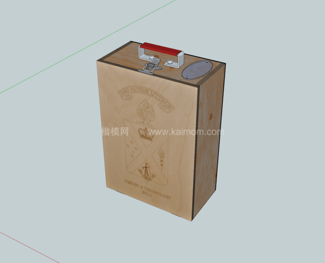 纸箱_木箱_包装盒SU模型下载-1