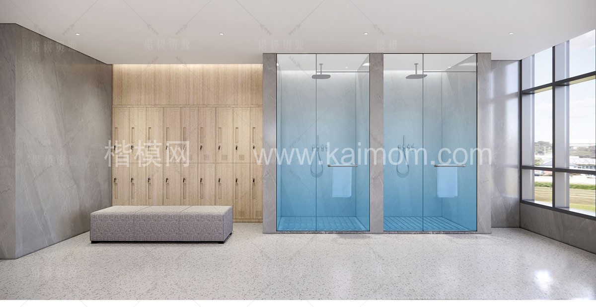 淋浴房隔断SU模型下载-1