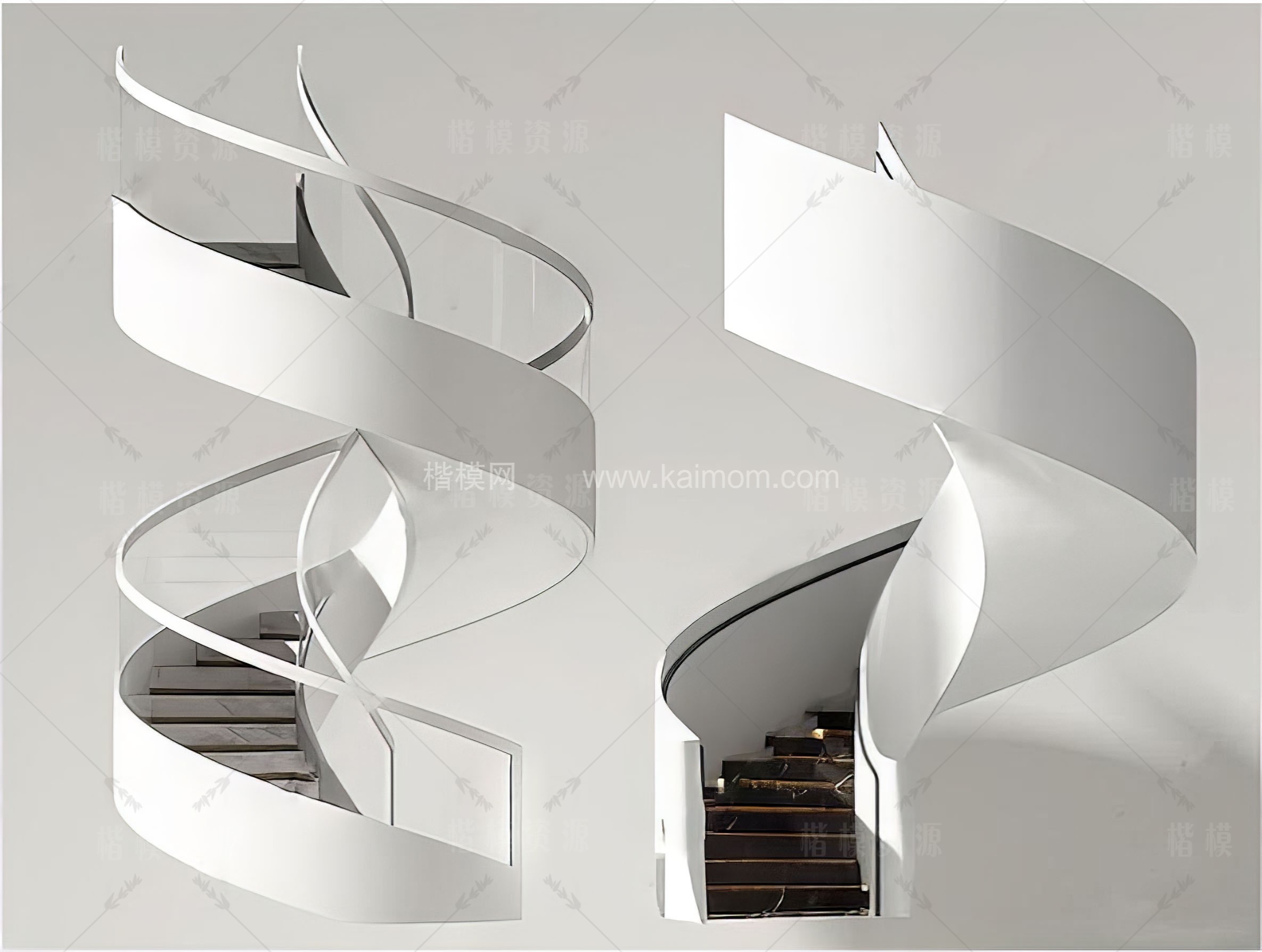 楼梯SU模型下载-1