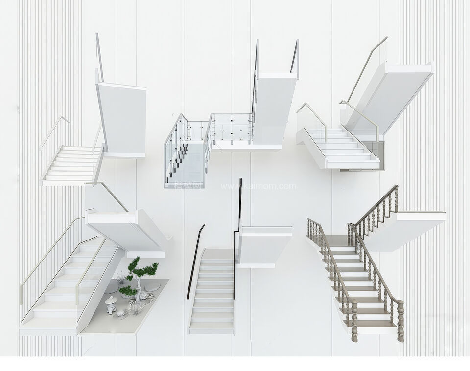 楼梯SU模型下载-1