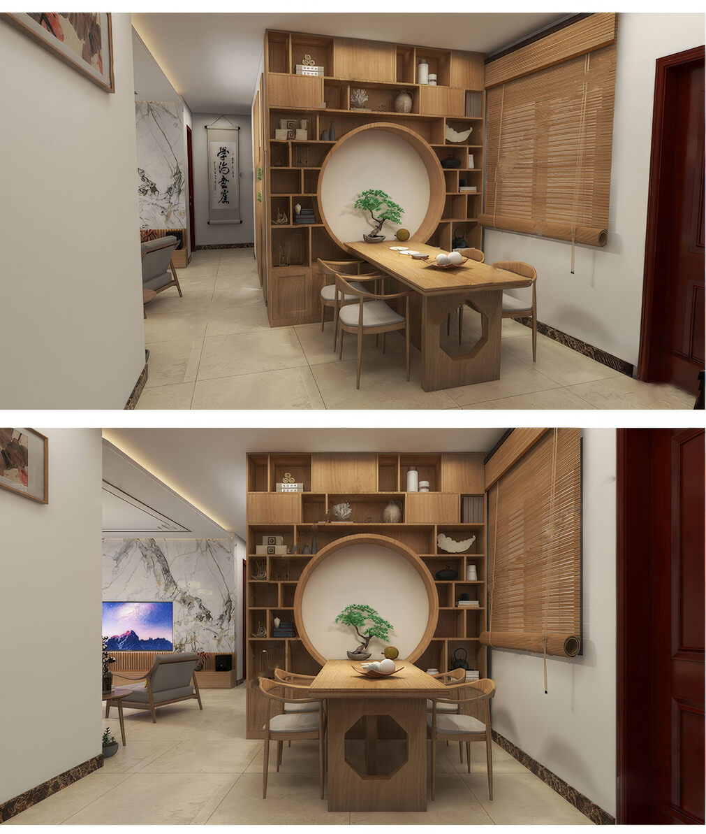 书柜置物架SU模型下载-1