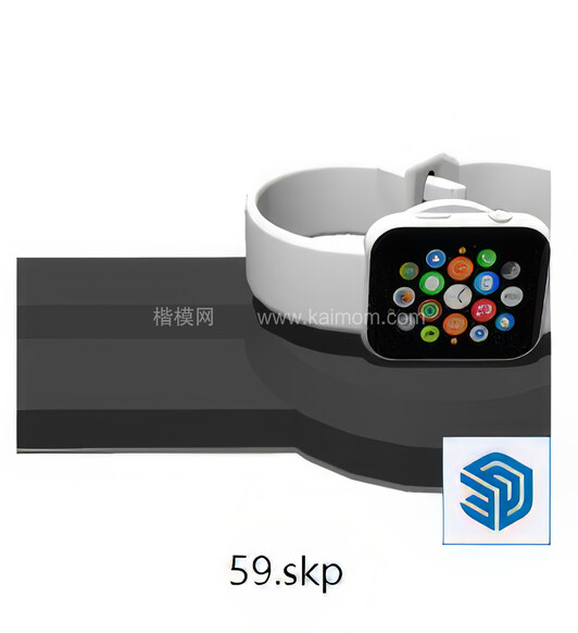 手表SU模型下载-1