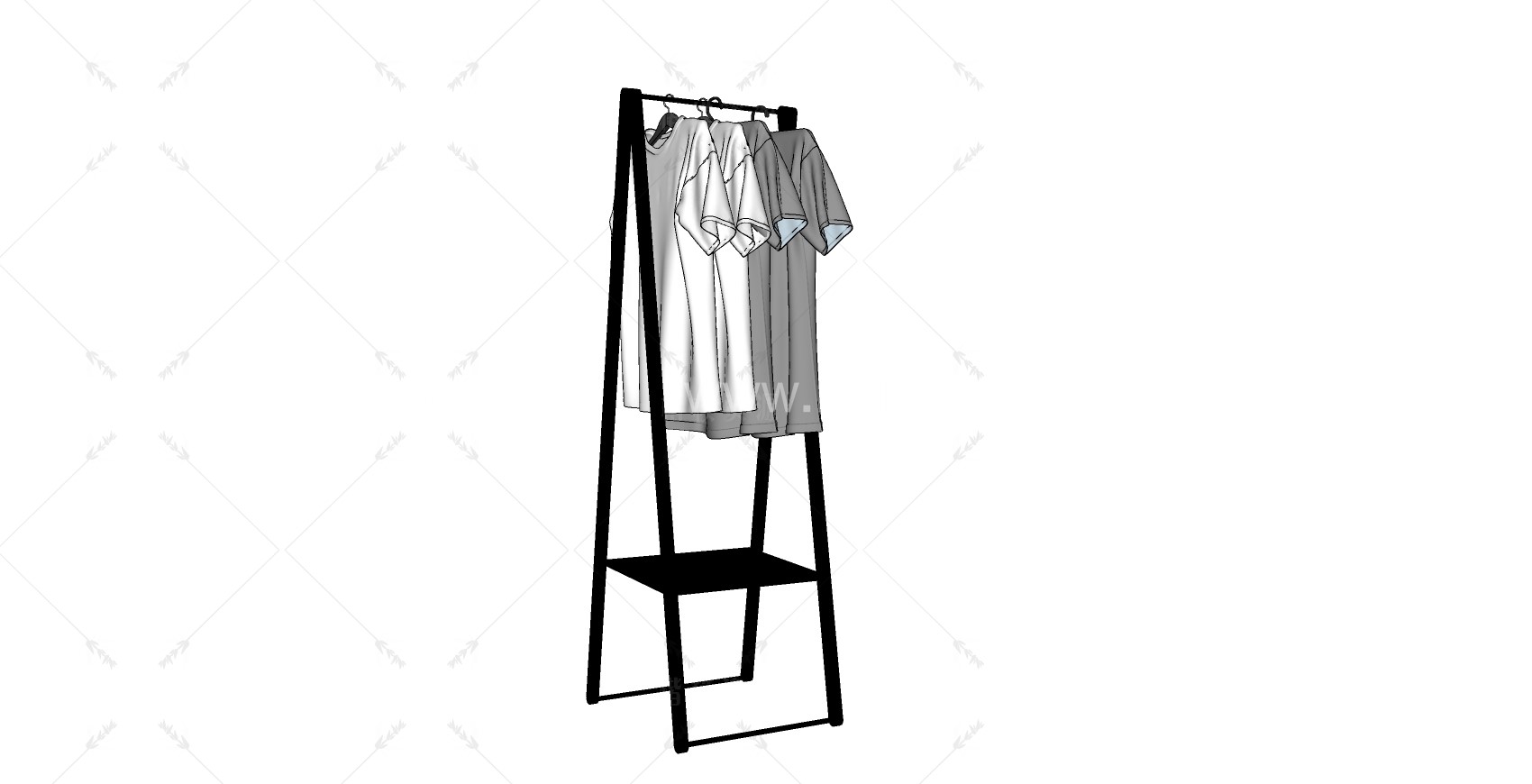 服装 _鞋_帽_包SU模型下载-1