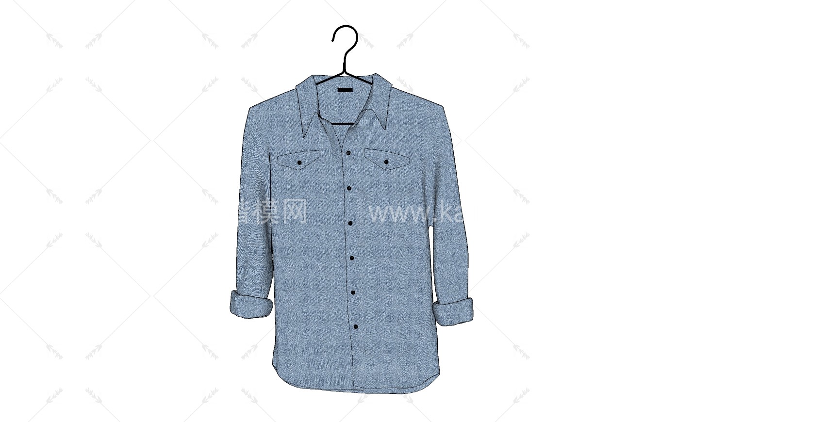 服装 _鞋_帽_包SU模型下载-1