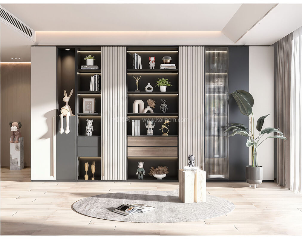 书柜置物架SU模型下载-1