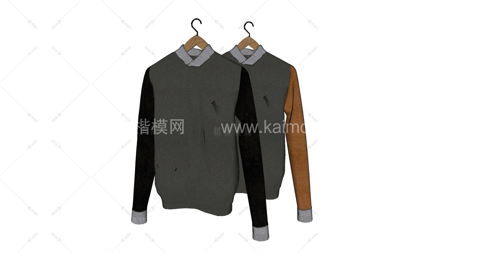 服装 _鞋_帽_包SU模型下载-1
