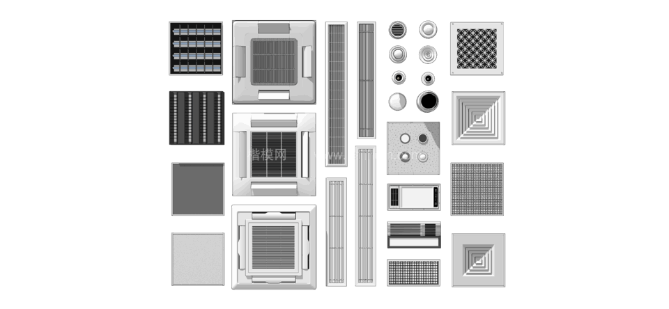 空调SU模型下载-1