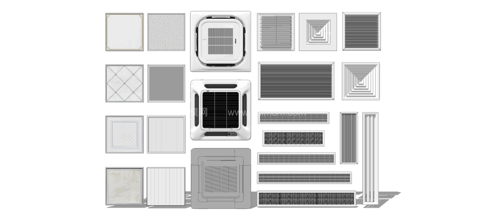 空调SU模型下载-1