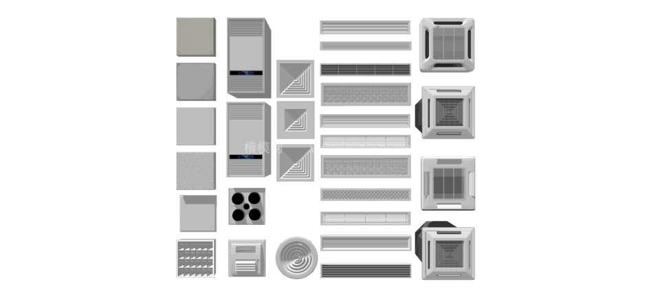 空调SU模型下载-1