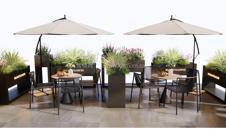 户外家具SU模型下载-1