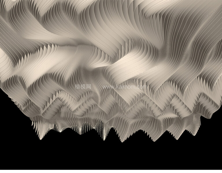 室内吊顶SU模型下载-1