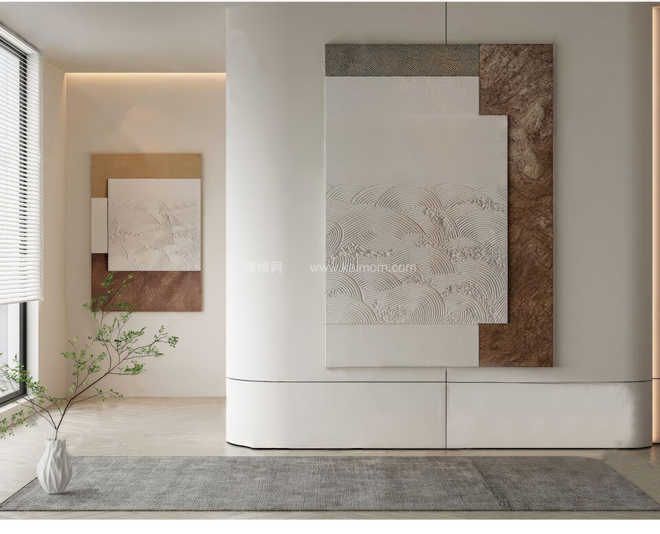 装饰挂画_壁画SU模型下载-1