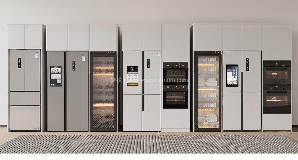 冰箱冰柜SU模型下载-1