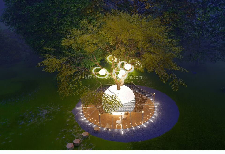 装饰灯_氛围灯SU模型下载-1