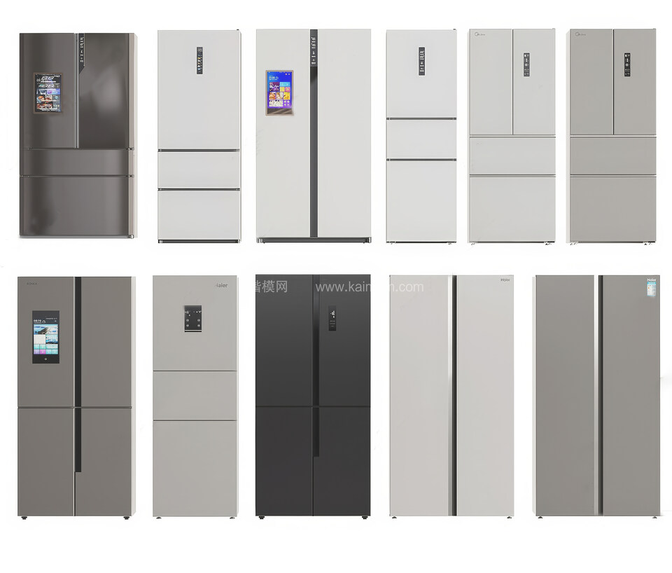 冰箱冰柜SU模型下载-1