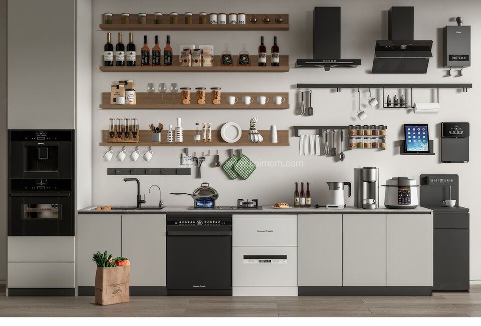 烤箱微波炉消毒柜电饭煲SU模型下载-1