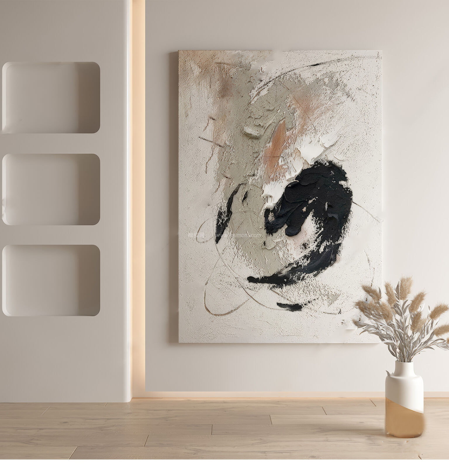 装饰挂画_壁画SU模型下载-1