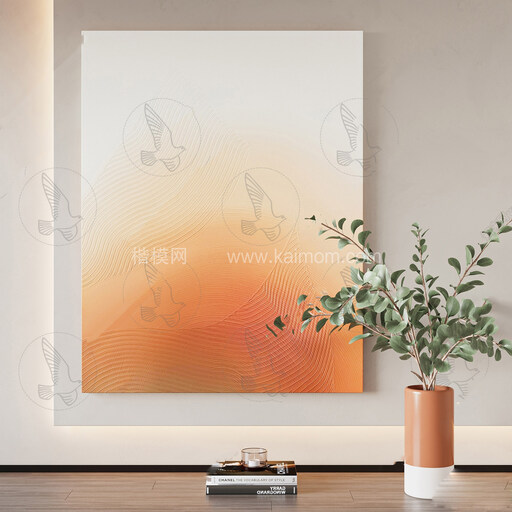 装饰挂画_壁画SU模型下载-1
