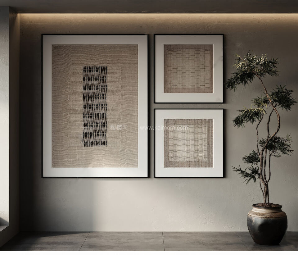 装饰挂画_壁画SU模型下载-1