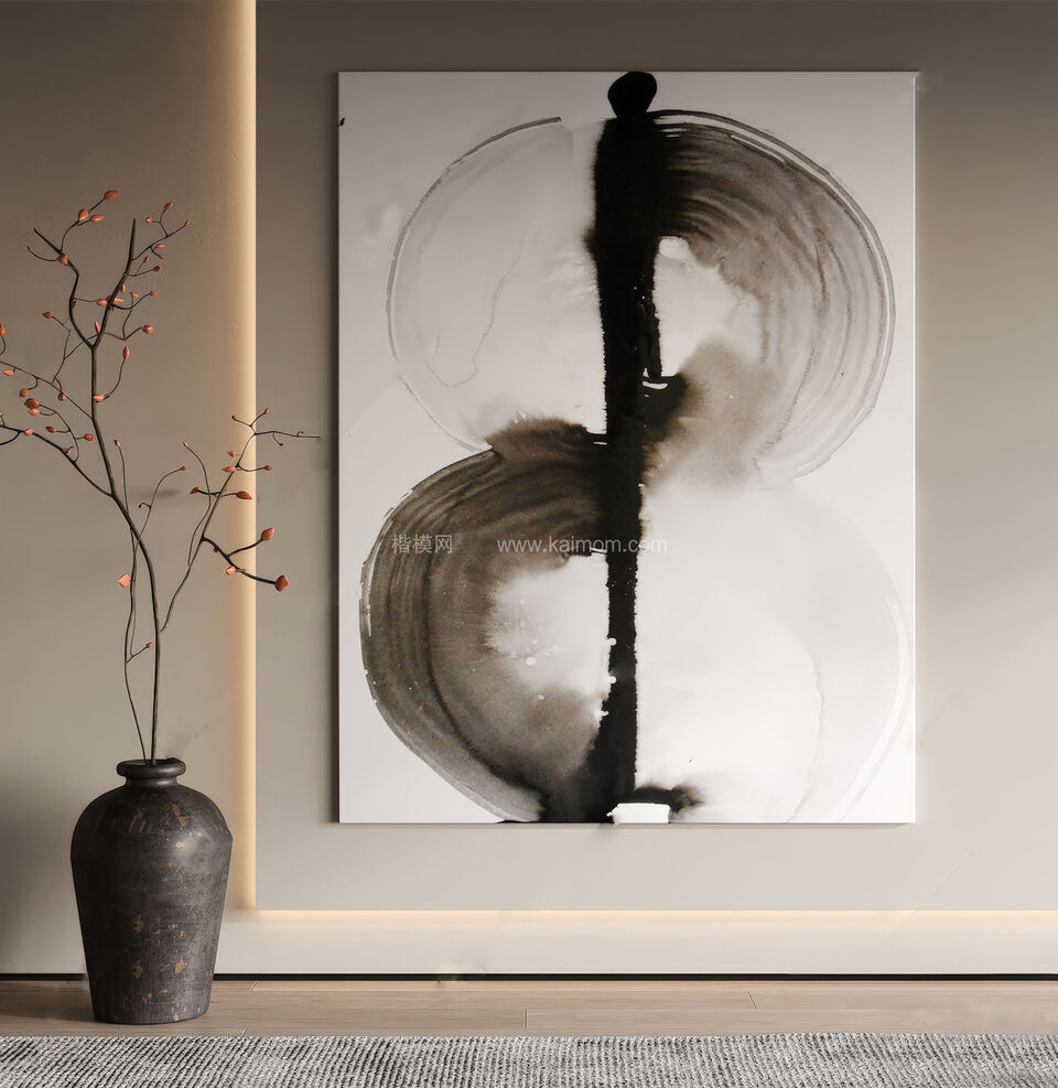 装饰挂画_壁画SU模型下载-1