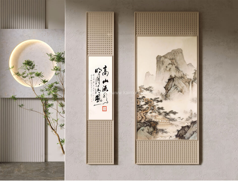 装饰挂画_壁画SU模型下载-1