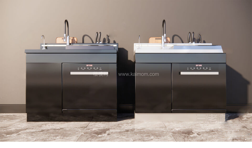 烤箱微波炉消毒柜电饭煲SU模型下载-1