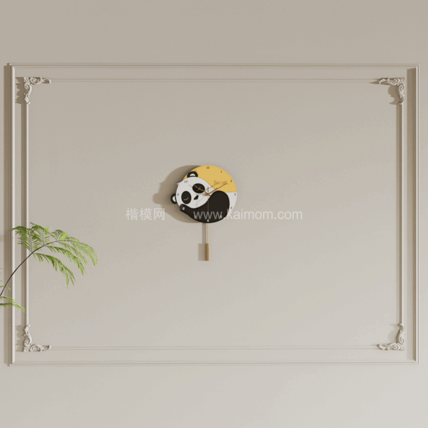 挂钟_钟表SU模型下载-1